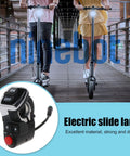 Electric Scooter Handlebar Light Switch Controller With On Off Button and Turn Signals, close-up of controller with scooters
