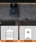 Wall Mounted Mains Fed Water Dispenser With Instant Heat And Adjustable Temperature Space Saving Office Water Cooler in kitchen.