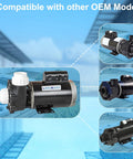 Heavy Duty Spa Pump Motor Replacement For Hot Tubs Single Speed 56 Frame 4Hp 220 Volt with multiple compatible models.