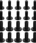 All-In-One Socket Cap Bolts And Nuts Kit With Anti-Loosening Feature, 20-Piece Black Iron Set displayed in three rows