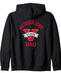 Valdosta State University Blazers Arched Dad Zip Hoodie with logo, soft fleece lining, and cozy fit for tailgate readiness.