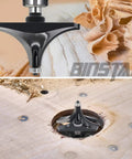 1-1/2 Inch Radius Roundover Router Bit With 1/2 Inch Shank Beading Rounding Over Edging Bit For Edges Molding And Bead Work