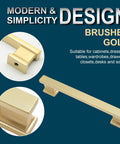 10 Pack 5 Inch Brushed Satin Brass Cabinet Handles For Dresser Drawers And Kitchen Cabinets With 5 Inch Hole Center, modern design
