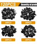 4 In 1 Bumper And Fender Liner Clip Kit For Toyota And Lexus With Screws Bolts Rivets, 120-piece quantity illustration