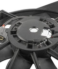 Engine Radiator Cooling Fan Without Control Module Fits Ford Focus Electric Se S 2012 2018, seen from the center motor area showing fan blades.