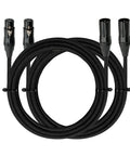Top Notch XLR To XLR Cable 6 Ft Noise Canceling Shield Kevlar Reinforced Nylon Braided 3 Pin Balanced Microphone Cord