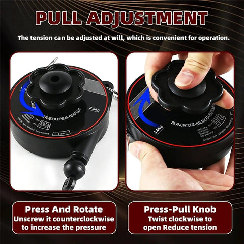 Universal EV Charger Retractable Cord Reel Pull Adjustment Knob for easy tension control and hassle-free cable management.