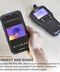 MR277 Moisture Meter With MSX Infrared Camera And Hygrometer For Building Inspection quickly shares thermal image to a mobile phone