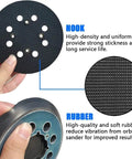 5 Inch Hook And Loop Sanding Pad Replacement Backing Plate For Random Orbit Sander Tough As Nails with hook and rubber components