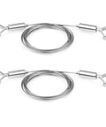Adjustable Stainless Steel Hanging Wire Set 2 Piece Mirror Frame Kit 2m Long No Tools Needed 1.5mm Rope Heavy Duty