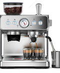 Game Changing 20 Bar Espresso Coffee Maker With Integrated Conical Burr Grinder And Automatic Milk Frother brewing espresso shots