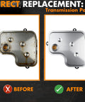Comparison of old and new 6R140 Transmission Filter Kit BC3Z7A098B For Ford Power Stroke 6.7L Diesel Trucks And Vans 2011 To 2019.