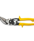 9.8 Inch Offset Straight Aviation Snips M8OS With Beefy Construction, Non Slip Serrated Jaw For Clean Cuts, Spring Action
