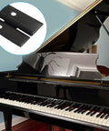 Heavy Duty Rock Solid 304 Stainless Steel Piano Hinges 2 Pack 12 Inch Continuous Door Hinge Pre Drilled Hardcore Mounting Hardware shown on a piano.