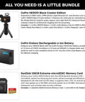 Creator Edition Action Camera Bundle With Volta Grip, Tripod, Remote, Media Mod And Light Mod, Plus Enduro Battery And 128GB Card
