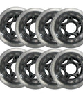 8 Pack Inline Skate Wheels Set 76mm 80mm 90mm 100mm 110mm With Bearings 85A Hardness For Indoor Outdoor Use Durable Replacement Wheels