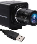 8MP USB Camera High Speed 30FPS 2.8-12mm Zoom Lens With 4X Optical Zoom For Close Up Golf Swing Shots, ideal for PC Raspberry Pi projects