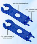 Dual spanners for DIY Ready Solar Panel Connector Kit With 40 Pieces And 20 Pairs, Male And Female Connectors, IP67 Waterproof