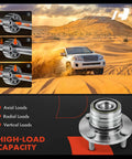 Rear Wheel Bearing And Hub Assembly 4-Lug Fit Ford Escort 1991-2003 Mazda Protege 1990-2003 MX-3 1992-1996 323 1989-1995 emphasizing high-load capacity