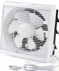 10 Inch Window Reversible Exhaust Fan For Through Wall Installation With Shutter Box And Blower Ventilation Air Extractor