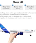 Throw guide for A380 RC Airplane For Beginners 2.4G 3CH Remote Control Plane Easy To Fly EPP Foam Fixed Wing Glider