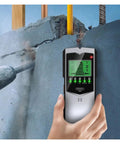 Badass 5 In 1 Wall Scanner Stud Finder Metal Detector AC Wire Tracer Cable Locator Depth Gauge being used on a wall.