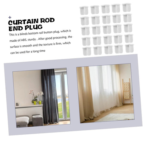 Top Shelf Abs Plastic Blind Bottom Rail End Caps For Roller Vertical And Horizontal Blinds Straight Up Heavy Duty Design No Drama Setup Durable Window Treatment Gear Fresh Mixed Colors Bulk Pack
