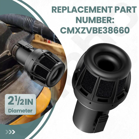 2-1/2 Inch Muffler Diffuser Wet Dry Vac Attachment For Noise Reduction, Industrial-Grade Shop Vacuum Accessory Compatible With Craftsman And Ridgid Models, Reduces Exhaust Noise And Improves Suction