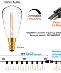 Diagram of 36 Foot Outdoor String Lights With LED Filament Bulbs Dimmable And Waterproof Shatterproof For Indoor Outdoor Decoration Edison Style