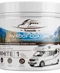 RV Roof Coating White 1 Quart Waterproof Sealant For Camper Motorhome And Trailer Roofs Solar Reflective Leak Proof