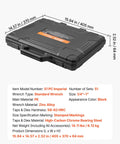 51-Piece SAE Tap And Die Set For Threading And Rethreading 1/4 To 1 Inch in Carrying Case with Product Specifications