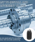 Heavy Duty High Carbon Steel M14 Ball Plungers 10 Pack 25mm Hex Socket Spring Loaded Grips For Pneumatic Tools in a machine.