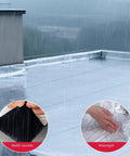 Pro Level Heavy Duty Waterproof Asphalt Roof Shingles Repair Tape With Thick Aluminum Foil Backing and Strong Butyl Adhesive applied on a wet rooftop
