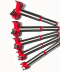 Heavy Duty Forstner Drill Bits Set Features Multi Sizes Carbide Wood Boring Tool for clean flat bottom hole cutting.