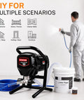 Heavy Duty Electric Airless Paint Sprayer Featuring 750W Motor And 3300 Psi Output for DIY on walls, furniture, and multiple scenarios.