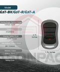 Two Pack G3T R Remote Replacement For Genie Garage Door Opener With Auto Seek And Easy To Pair Rolling Code FCC Certified