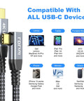 Plug And Play Right Angle USB C Monitor Cable 6ft 2 Pack 4K 60Hz Display With 20Gbps Data Transfer And 100W Charging USB 3.2 Gen2x2 for devices