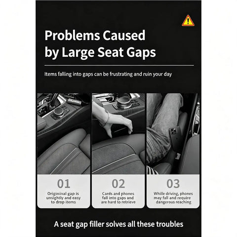 Upgrade Your Ride With This Super Cool Seat Gap Filler Plug For Mercedes T Modell Kombi 2009 To 2016. Illustration of gap issues.