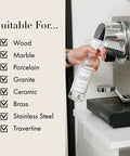 Go-To All Purpose Surface Cleaner No 247 Scent That Kicks Dirt On Granite Marble Porcelain And Wood with checklist and coffee machine