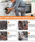 Four-step guide to installing Hot Shot Dryer Heating Element Replacement 279838 For Whirlpool Centennial Kenmore 110 WED4815EW1.