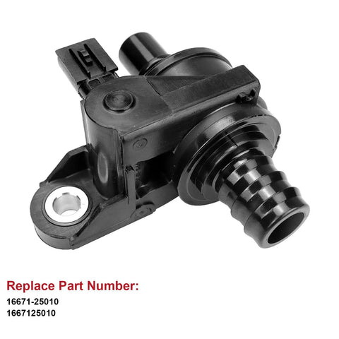 Heavy Duty Coolant Water Control Valve Drop In Replacement For Toyota Camry Avalon RAV4 2018 To 2022 close-up view showing connections and details.