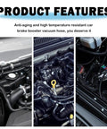 Universal Brake Booster Vacuum Hose Drop Right In 36 Inch Soft Rubber Line featured in car engine compartment.