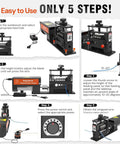 Step-by-step guide for using Automatic Wire Stripper Machine With Upgraded Motor For Fast Copper Wire Recycling 6 Channel 5 Carbide Blades