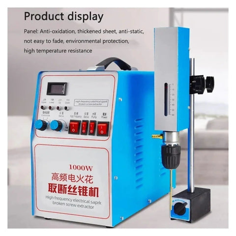 Portable EDM Drilling Machine Pro Grade 600W High Frequency Pulse Drill with Magnetic Base in workshop display