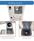 Cooling system of Educational CNC Milling And Drilling Machine For Training, 3 axis programmable benchtop mill drill with ER20 spindle.