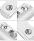 M6 Roll In T Nut For Aluminum Extrusion 4545 Series With 10mm Groove Depth Spring Ball Lock Nut Heavy Duty Carbon Steel, close-up