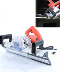 Heavy Duty Electric Tile Bevel Cutter With A Kickass 1200 Watt Motor Spinning 13000 Rpm for clean 43 degree chamfers on ceramic or porcelain.