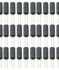 30 Pieces SW-520D Vibration Sensor Ball Tilt Switches For DIY Electronics, Metal Ball Tilt Sensor Modules, Shake Detection Sensor For Prototyping And Smart Projects; 30 black cylindrical sensors on white