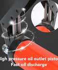 Double Rod Grease Tool With Aluminum Alloy Head For Equipment And Vehicles, close-up of high pressure oil outlet piston