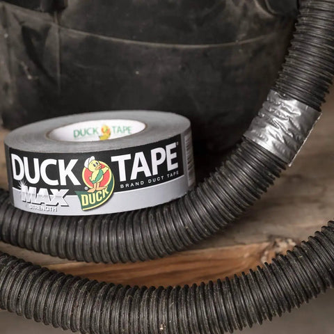 Max Strength Duct Tape For Heavy Duty Fixes Workhorse 1.88 Inch By 45 Yards Weatherproof Silver Tape Great For Bundling Sealing Repairs